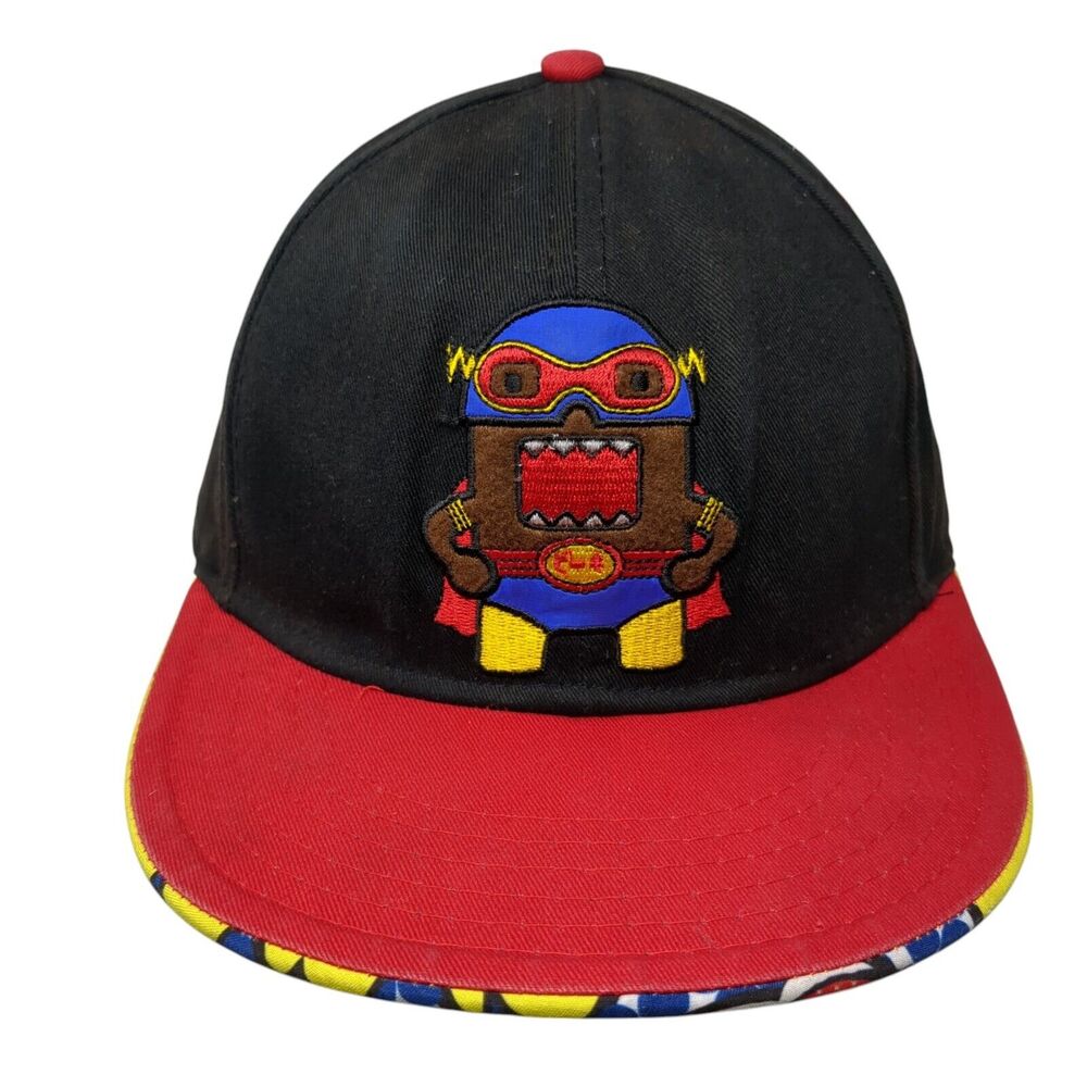 Domo Domo-Kun Snapback Hat Superhero Logo Multicolor OSFA Embroidered Logo